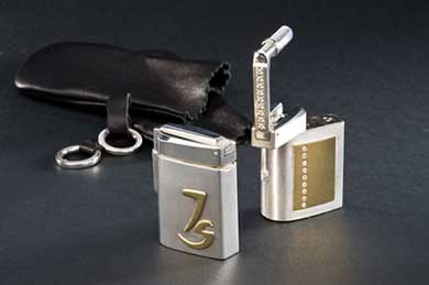 Reisepfeffermühle mit Gold und Brillianten veredelt